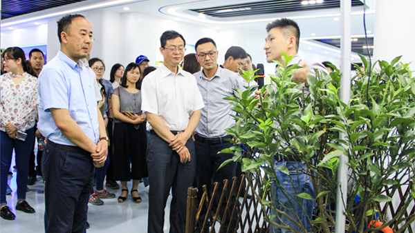谢主任一行参观开云·kaiyun展厅